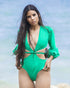 Elegant Ruby One Piece in Green